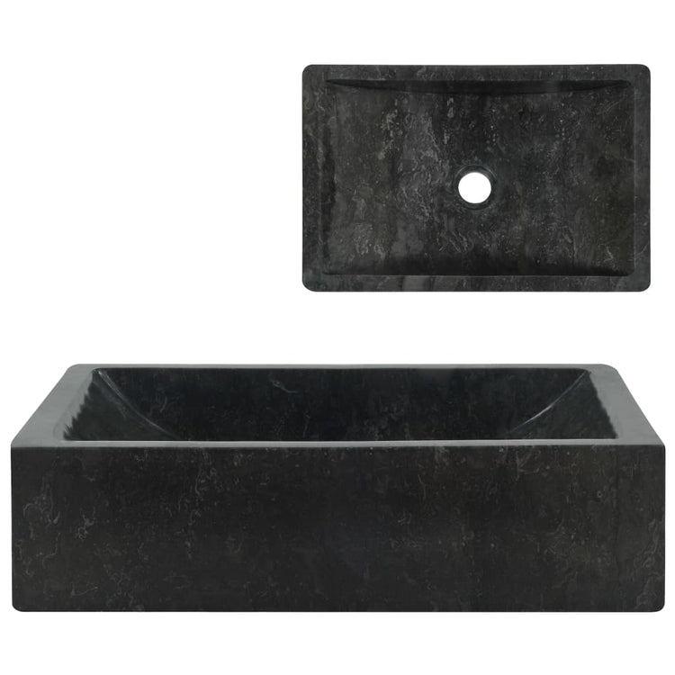 Lavandino 45x30x12 cm in Marmo Nero   cod mxl 53512