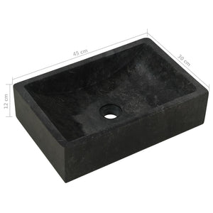 Lavandino 45x30x12 cm in Marmo Nero   cod mxl 53512