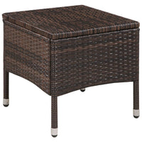 Set da Bistro 3 pz in Polyrattan Marrone cod mxl 35347