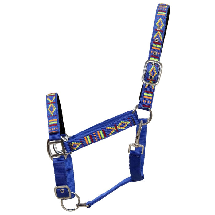 Collare da Testa per Cavallo 2 pz in Nylon Taglia Full Blu 170631