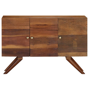 Credenza in Legno Massello di Recupero 110x30x75 cm Marrone