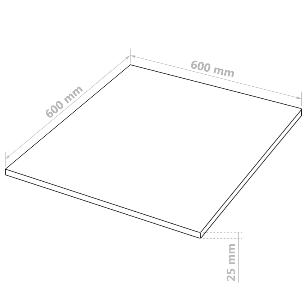 Pannelli in MDF 2 pz Quadrati 60x60 cm 25 mm 143396