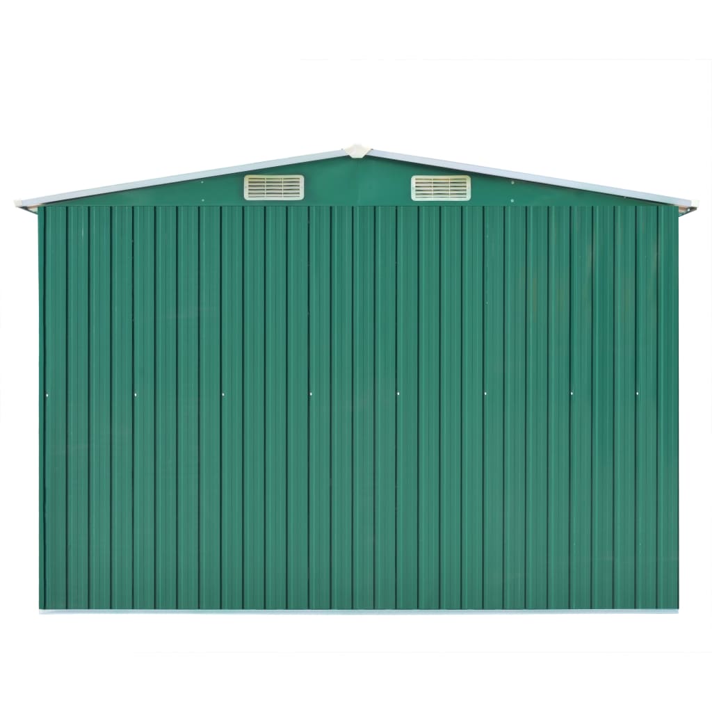 Capanno da Giardino 257x489x181 cm in Metallo Verde cod mxl 65812