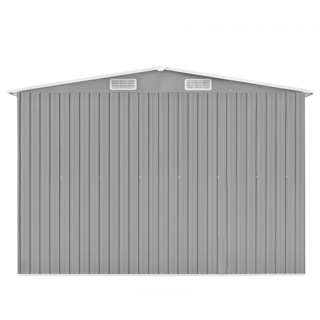 Capanno da Giardino 257x489x181 cm in Metallo Grigio cod mxl 41384