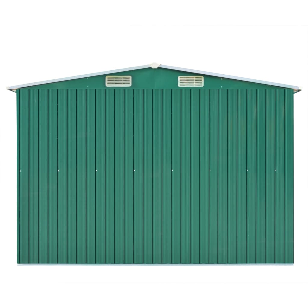 Capanno da Giardino 257x580x181 cm in Metallo Verde cod mxl 65878