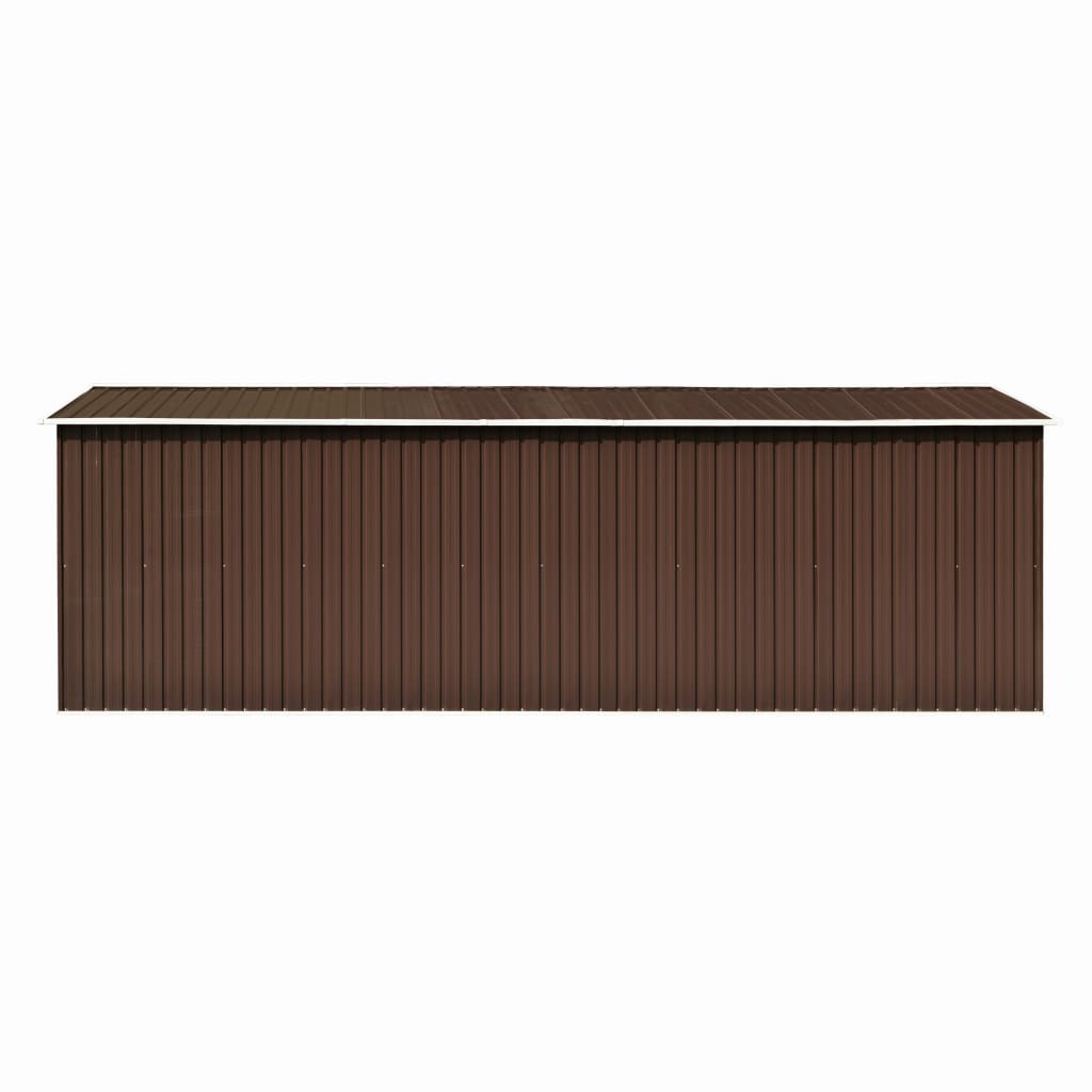 Casetta da Giardino 257x580x181 cm in Metallo Marrone 143355