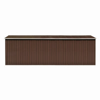 Casetta da Giardino 257x580x181 cm in Metallo Marrone 143355