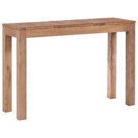 Tavolo Consolle in Legno Massello di Teak Naturale 110x35x76 cm 246957