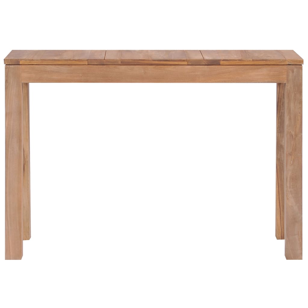 Tavolo Consolle in Legno Massello di Teak Naturale 110x35x76 cm 246957