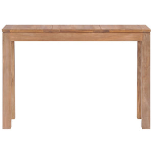 Tavolo Consolle in Legno Massello di Teak Naturale 110x35x76 cm 246957