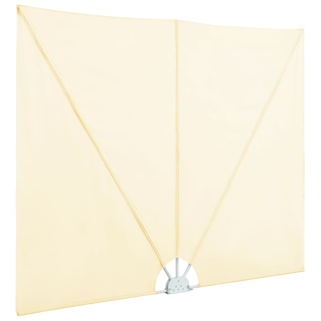 Tenda Laterale per Terrazza Pieghevole Crema 300x150 cm 44568