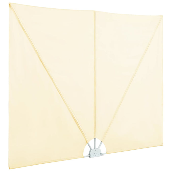 Tenda Laterale per Terrazza Pieghevole Crema 300x150 cm 44568