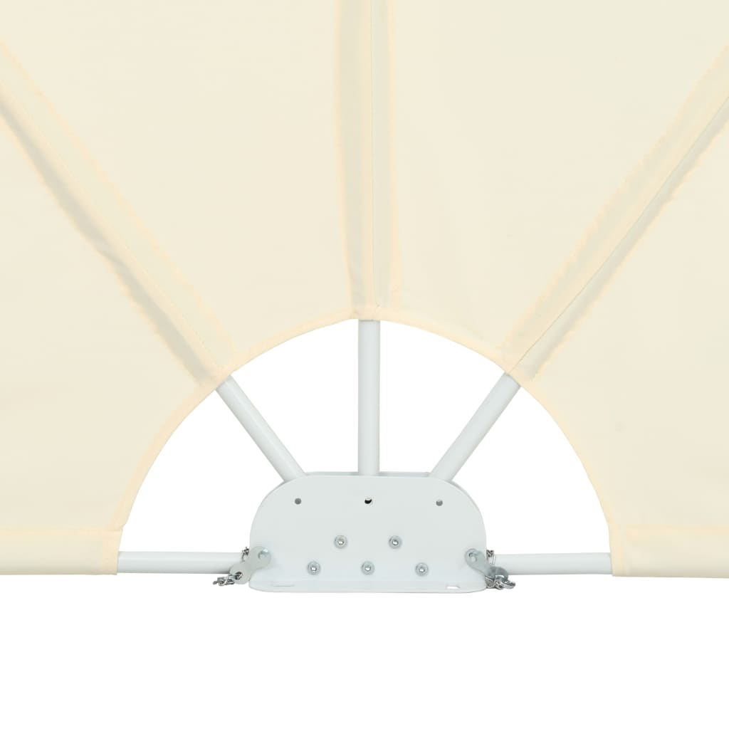 Tenda Laterale per Terrazza Pieghevole Crema 300x150 cm 44568