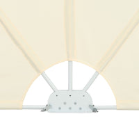 Tenda Laterale per Terrazza Pieghevole Crema 300x150 cm 44568