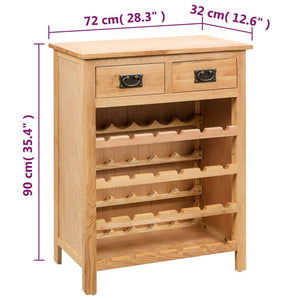 Cantinetta Portavini 72x32x90 cm in Massello di Rovere cod mxl 50253