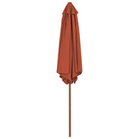 Ombrellone da Esterni con Palo in Legno 270 cm Terracotta cod mxl 6752