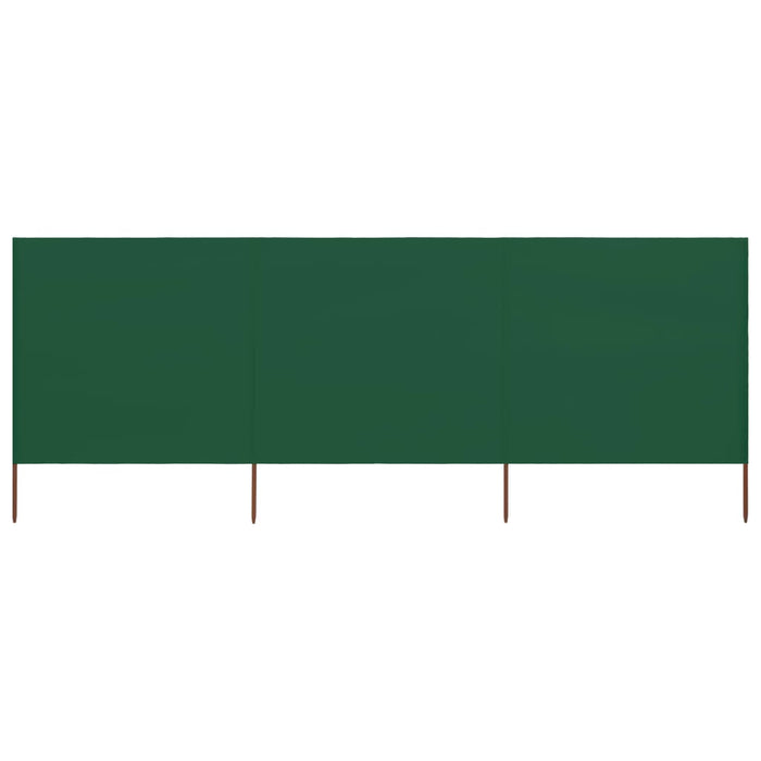 Paravento a 3 Pannelli in Tessuto 400x120cm Verde cod mxl 15827