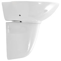 Lavabo a Parete in Ceramica Bianco 690x520x210 mm 143009