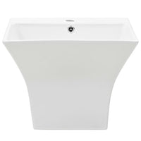 Lavabo a Parete in Ceramica Bianco 500x450x410 mm 143019