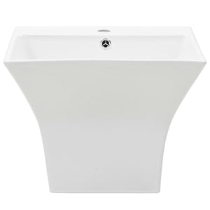 Lavabo a Parete in Ceramica Bianco 500x450x410 mm 143019