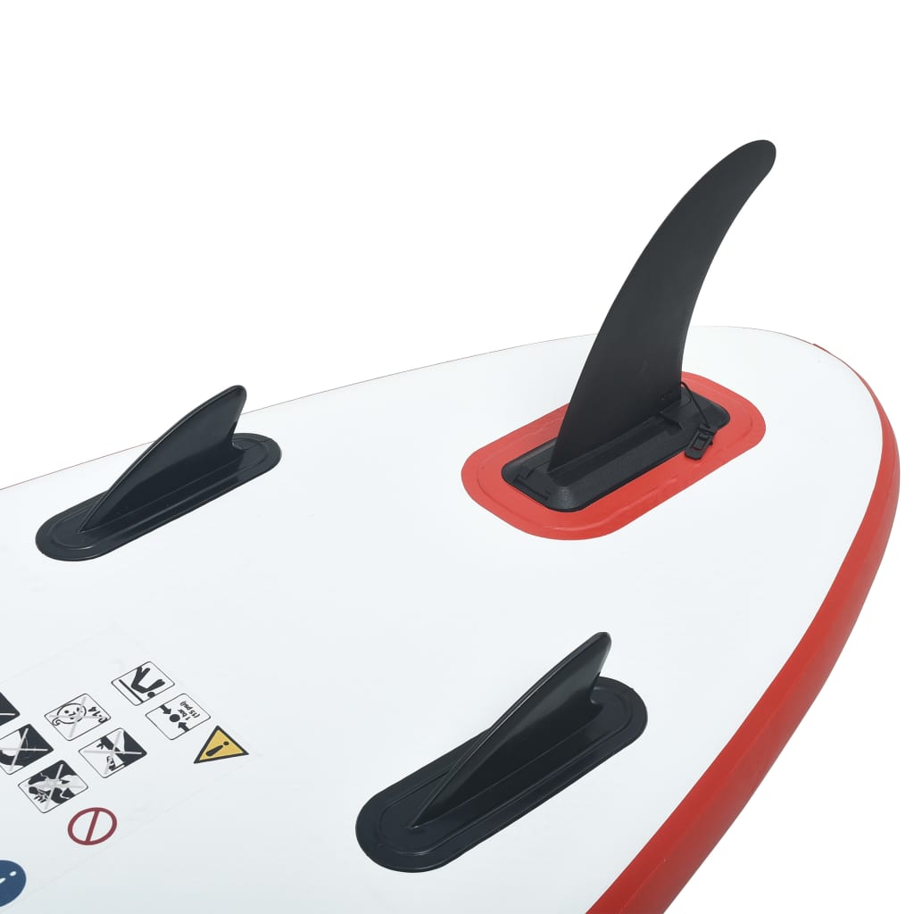 Set Tavola Gonfiabile da SUP Rosso e Bianco cod mxl 61867