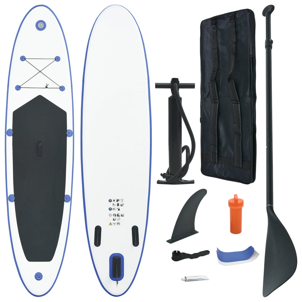 Set Tavola Gonfiabile da SUP Blu e Bianco cod mxl 56342