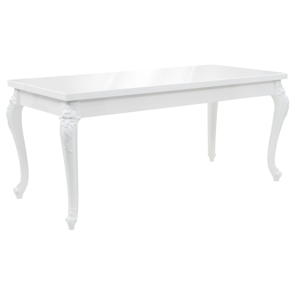 Tavolo da Pranzo 179x89x81 cm Bianco Lucido cod mxl 10437