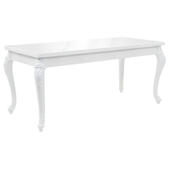 Tavolo da Pranzo 179x89x81 cm Bianco Lucido 246958