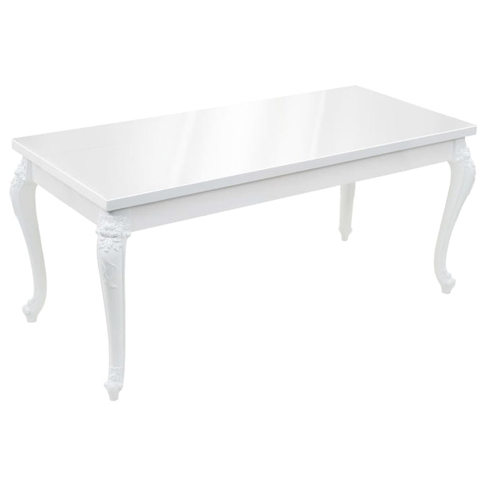 Tavolo da Pranzo 179x89x81 cm Bianco Lucido cod mxl 10437