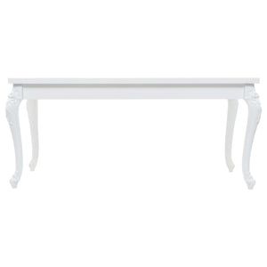 Tavolo da Pranzo 179x89x81 cm Bianco Lucido 246958