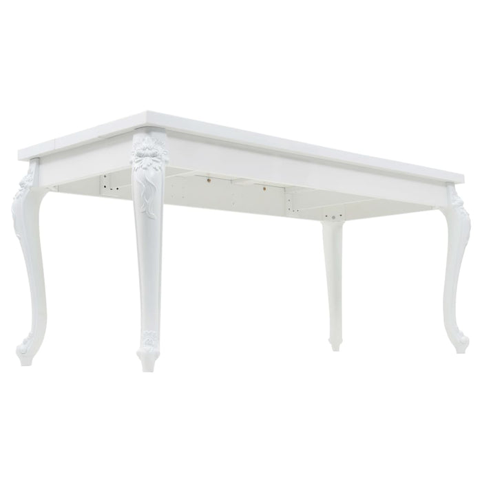 Tavolo da Pranzo 179x89x81 cm Bianco Lucido cod mxl 10437