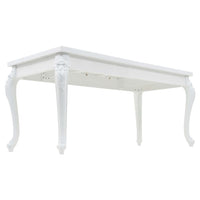 Tavolo da Pranzo 179x89x81 cm Bianco Lucido 246958