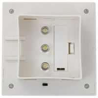 Lampade Solari da Esterni 6 pz a LED Quadrate 12 cm Bianco 44469