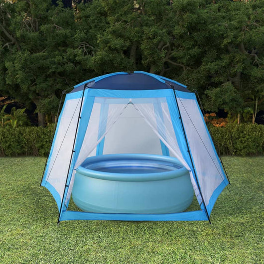 Tenda per Piscina in Tessuto 500x433x250 cm Blu cod mxl 49667