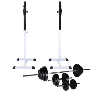 Stazione per Squat con Bilanciere e Set di Manubri da 30,5 kg 275353