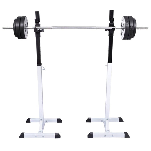 Stazione per Squat con Bilanciere e Set di Manubri da 30,5 kg cod mxl 54055