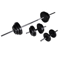 Stazione per Squat con Bilanciere e Set di Manubri da 30,5 kg 275353