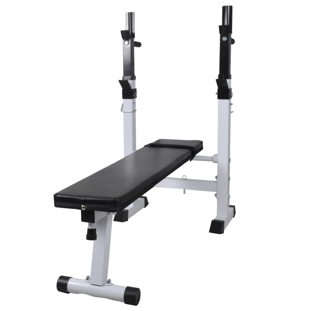 Panca Reclinabile con Rack Bilanciere e Set Manubri 60,5 kg 275361