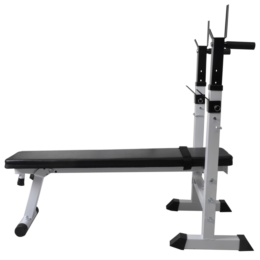 Panca Reclinabile con Rack Bilanciere e Set Manubri 60,5 kg 275361