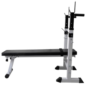 Panca Reclinabile con Rack Bilanciere e Set Manubri 60,5 kg 275361