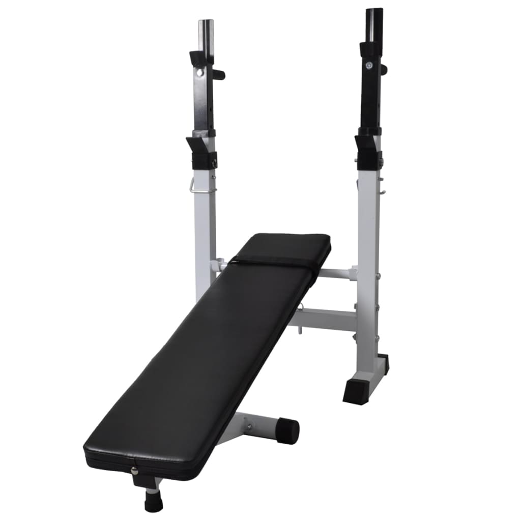 Panca Reclinabile con Rack Bilanciere e Set Manubri 60,5 kg 275361