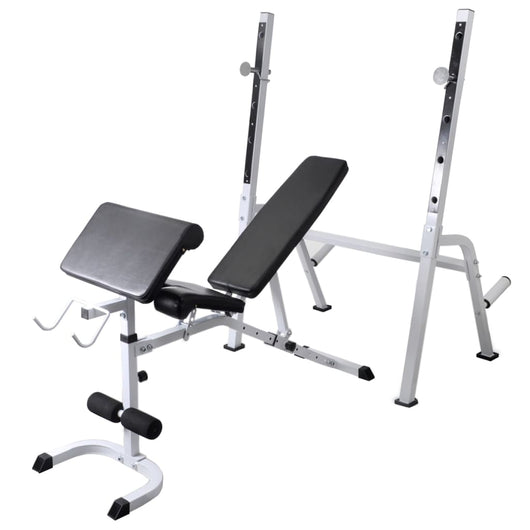 Panca Multifunzione con Rack Bilanciere e Set Manubri 60,5 kg