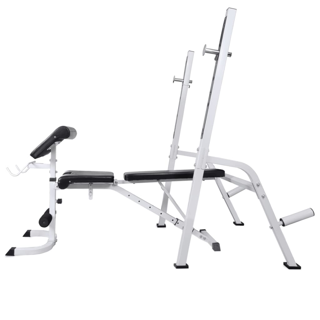 Panca Multifunzione con Rack Bilanciere e Set Manubri 60,5 kg