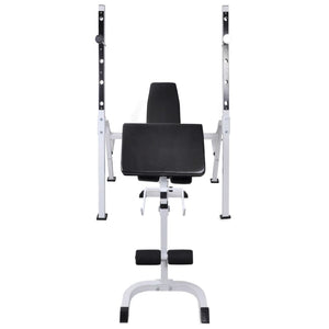 Panca Multifunzione con Rack Bilanciere e Set Manubri 60,5 kg