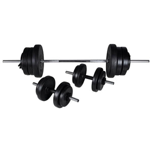 Panca Multifunzione con Rack Bilanciere e Set Manubri 60,5 kg