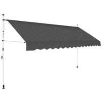 Tenda da Sole Retrattile Manuale 350 cm Antracite 143691