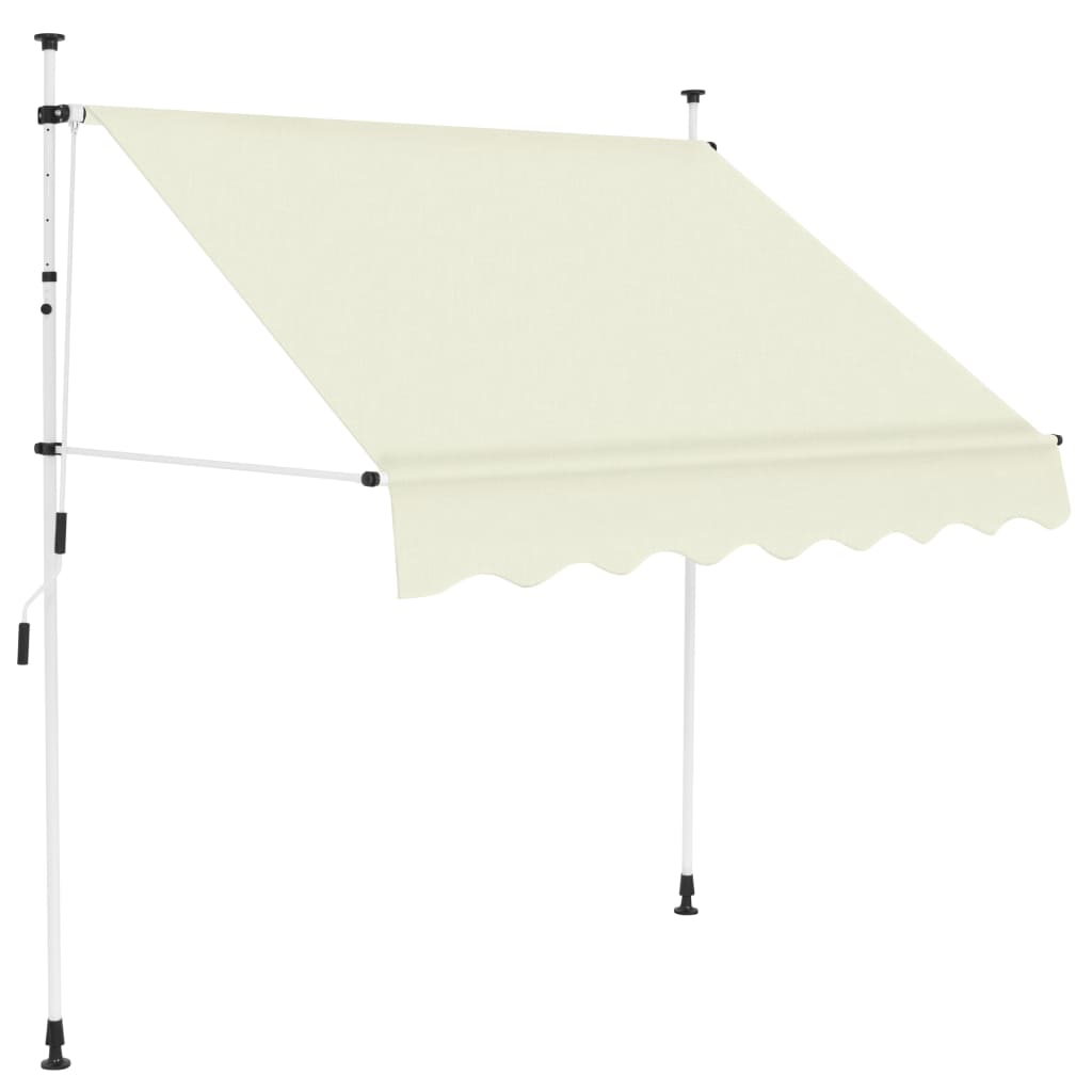 Tenda da Sole Retrattile Manuale 200 cm Crema cod mxl 20719