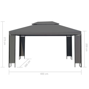 Gazebo Antracite 300x400 cm cod mxl 66056