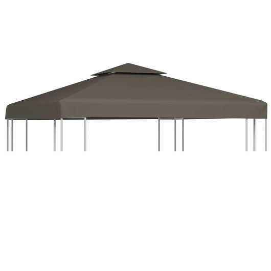 Copertura Superiore per Gazebo a 2 Strati 310 g/m² 3x3m Talpa 44756