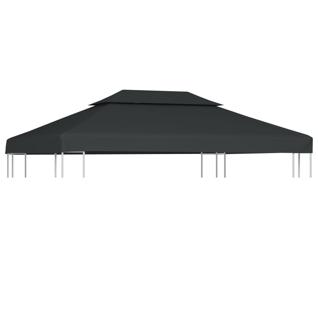 Copertura Superiore per Gazebo a 2 Strati 310g/m²4x3m Antracitecod mxl 72946